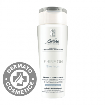 Sampon pentru netezirea galbenului Shine on Silver Touch, 200ml, Bionike