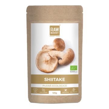 Shiitake pudra Bio, 125g, Rawboost