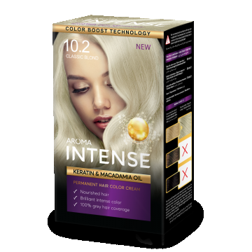 Vopsea de par Intense 10.2 Classic Blond, 50ml, Aroma