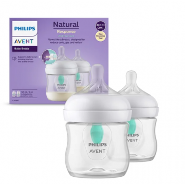 Avent SCY670/02 Set Biberoane Natural Response anticolici 0+ luni 2 x 125 ml
