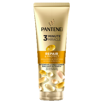 Balsam pentru par fragil si uscat Pro-V Repair & Protect 3 Minute Miracle, 220ml, Pantene