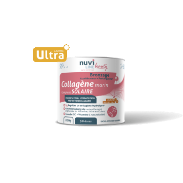 Collagen cu gust de caramel sarat Glowtan, 200g, Nuviline