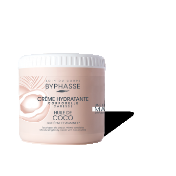 Crema de corp hidratanta cu ulei de cocos, 500ml, Byphasse