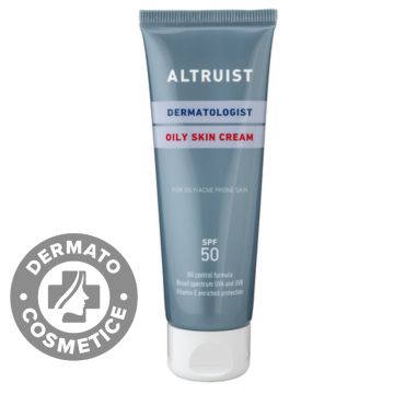 Crema de fata cu protectie solara SPF 50 Oily Skin, 50ml, Altruist