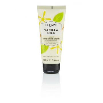 Crema de maini si unghii Vanilla Milk, 100ml, I Love Cosmetics
