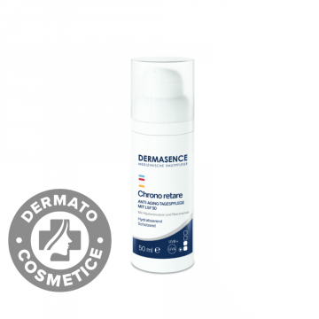 Crema de zi anti-aging  pentru ten matur cu SPF50 Chrono Retare 50+, 50ml, Dermasence
