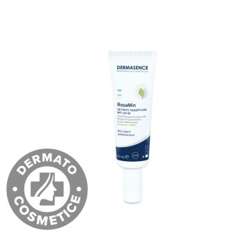 Crema nuantatoare pentru ten reactiv cu protectie solara SPF50 Medium RosaMin, 30ml, Dermasence