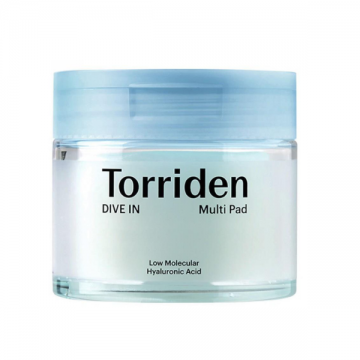 Dischete hidratante Hyaluronic Acid Dive In Multi Pad, 80 bucati, Torriden