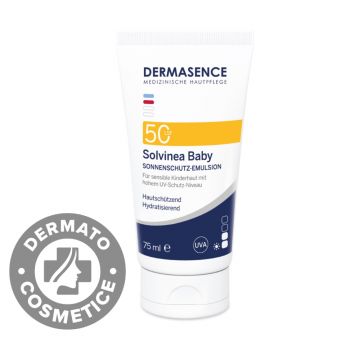 Emulsie cu protectie solara SPF50 pentru bebelusi Solvinea, 75ml, Dermasence