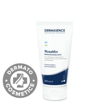 Emulsie de curatare pentru ten reactiv cu rozacee RosaMin, 150ml, Dermasence
