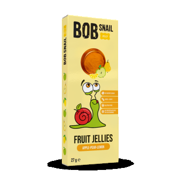 Jeleu de mere pere si lamaie, 27g, Bob Snail