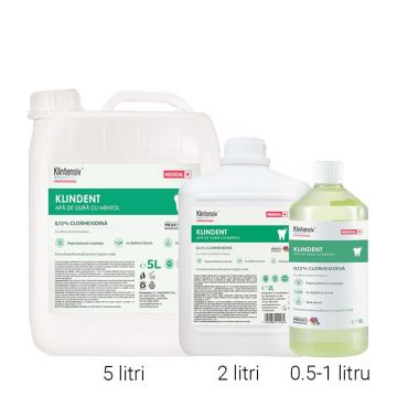 KLINDENT Apa de gura profesionala cu Clorhexidina 0,12%
