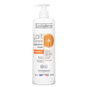 Lapte de corp cu Vitamina C, 500ml, Evoluderm