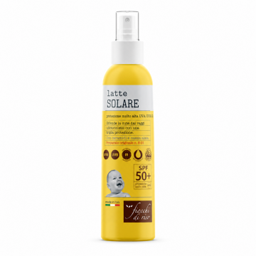 Lotiune spray de protectie solara SPF 50+ 0 luni+, 140ml, Fiocchi di Riso