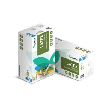 Manusi de examinare din latex pudrate Bergamot - 100 buc - 50 perechi