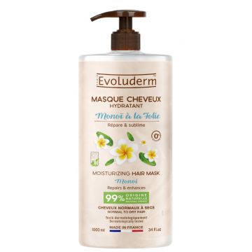 Masca hidratanta pentru par Monoï à la Folie, 1000ml, Evoluderm