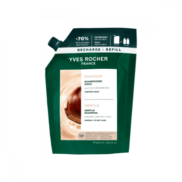 Rezerva sampon nutritiv cu lapte de castane Bio Botanical Solutions, 600ml, Yves Rocher