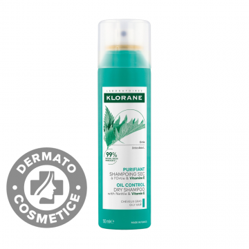 Sampon uscat cu urzica si vitamina E, 150ml, Klorane