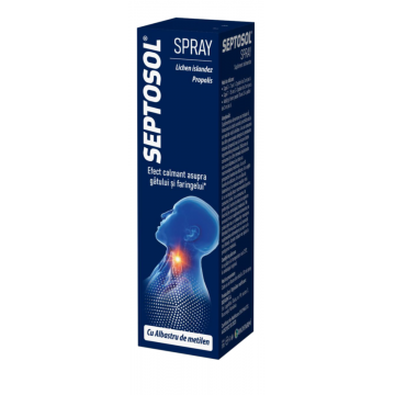 Septosol Spray cu albastru de metilen, 30ml, Biofarm