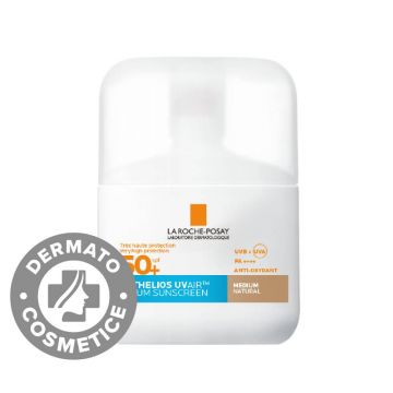 Serum de fata cu protectie solara SPF 50+ Nuanta Medium Natural Anthelios UVAir, 50ml, La Roche-Posay