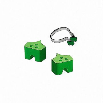 Suporti fixare pentru Inel Delta, verde TorVM