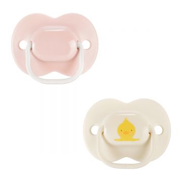 Suzeta Anytime pentru 0-6 luni Roz/Alb, 2 bucati, Tommee Tippee