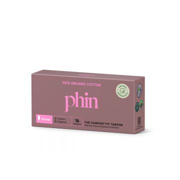 Tampoane din bumbac organic, 16 bucati, Phin