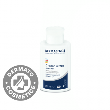 Toner exfoliant bland pentru ten matur cu acizi din fructe Chrono Retare AHA 50+, 160ml, Dermasence