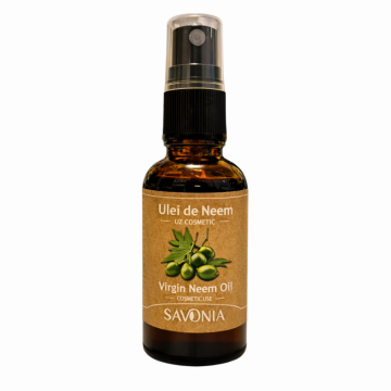 Ulei de neem virgin pentru uz cosmetic, 30m, Savonia