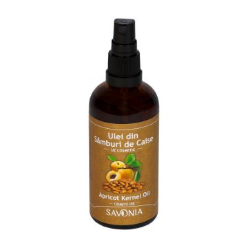 Ulei din samburi de caise pentru uz cosmetic, 100ml, Savonia