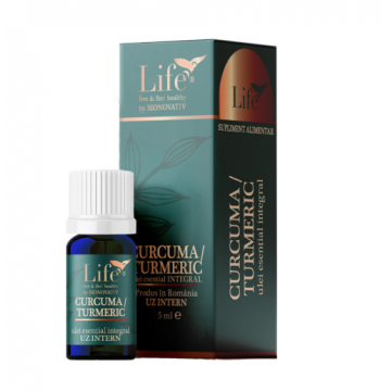 Ulei esential integral de Curcuma -Turmenic 5 ml Bionovativ