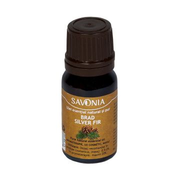 Ulei esential natural si pur de brad, 10ml, Savonia