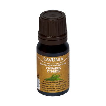 Ulei esential natural si pur de chiparos, 10ml, Savonia