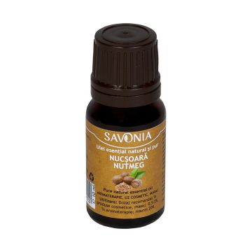 Ulei esential natural si pur de nucsoara, 10ml, Savonia
