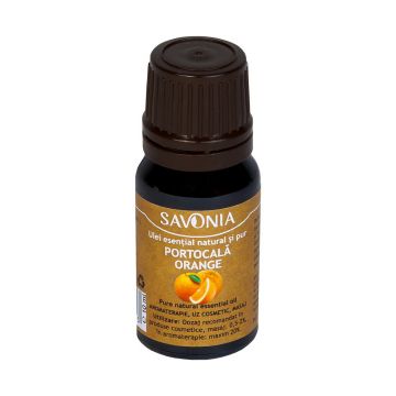 Ulei esential natural si pur de portocala, 10ml, Savonia