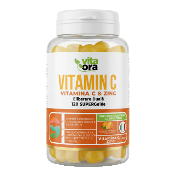 Vitamina C & Zinc pentru adulti, 120 jeleuri, Vita Ora