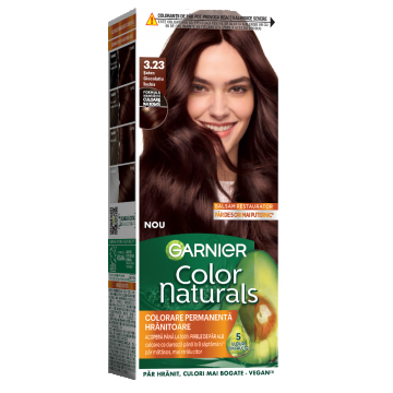 Vopsea de par permanenta Color Naturals 3.23 Saten Ciocolatiu Inchis, 112ml, Garnier