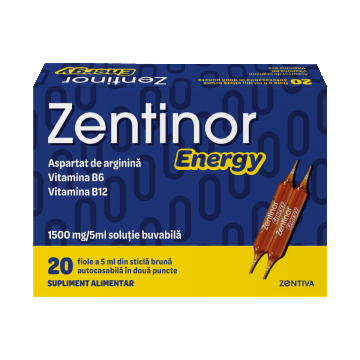 Zentinor Energy, 20 fiole buvabile, Zentiva