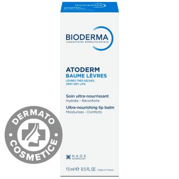 Balsam de buze Atoderm, 15ml, Bioderma