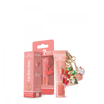 Balsam de buze cu efect lucios si breloc surpriza Pink Grapefruit, 10ml, Bio Balance