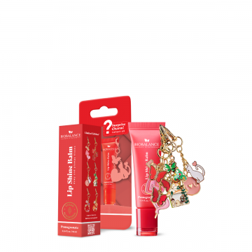 Balsam de buze cu efect lucios si breloc surpriza Pomegranade, 10ml, Bio Balance