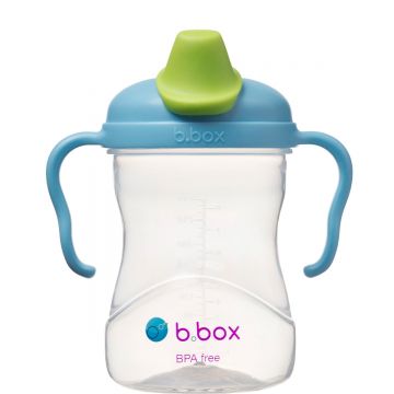 Cana de tranzitie cu cioc Albastra/Verde pentru +4 luni, 240ml, Bbox