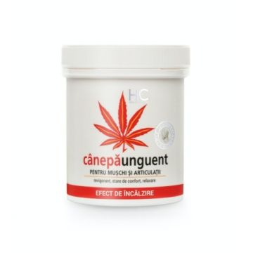 Canepa unguent cu efect de incalzire  250ml Health Culture