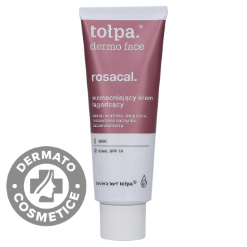 Crema de zi pentru ten sensibil cu cuperoza SPF10 Dermo Face Rosacal, 40ml, Tołpa