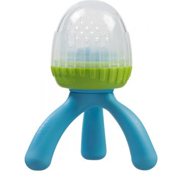 Dispozitiv de hranire din silicon pentru +4 luni Albastru/Verde, 1 bucata, Bbox
