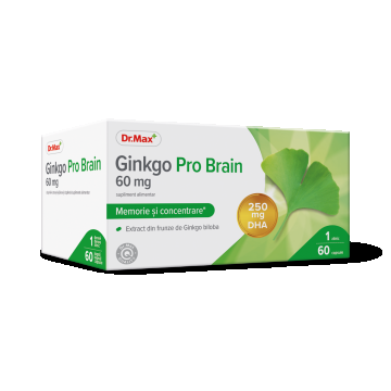 Dr. Max Ginkgo Pro Brain, 60 capsule moi