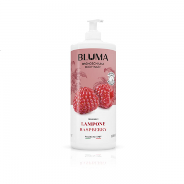 Gel de dus cu parfum de zmeura Bluma Lampone, 1000ml, Bluma
