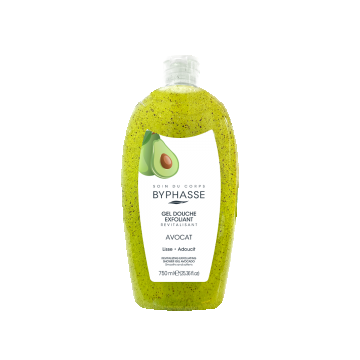 Gel de dus exfoliant cu Avocado, 750ml, Byphasse
