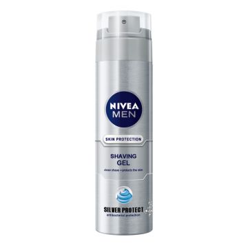 Gel de ras Men Silver Protect, 200ml, Nivea