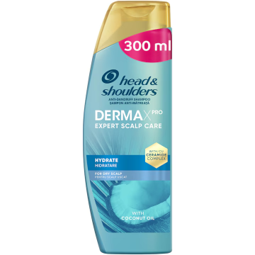 Sampon anti-matreata hidratant pentru scalp uscat Derma X Pro, 300ml,  Head & Shoulders